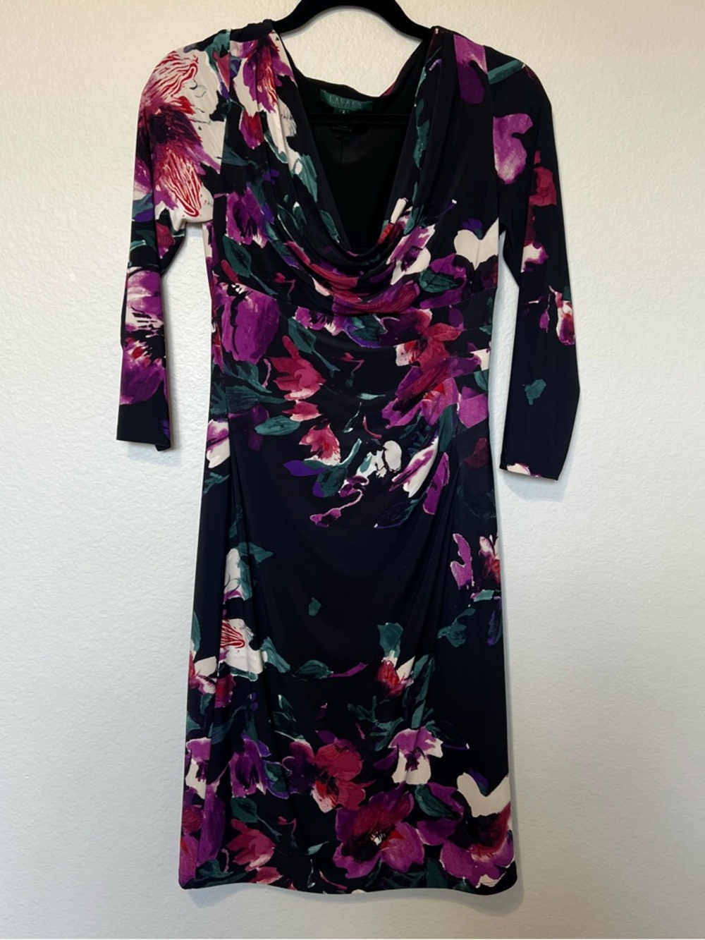 Ralph Lauren Floral Ruched Dress - Picture 2 of 5